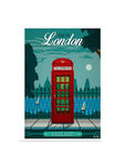 Alex Asfour London Cities Poster