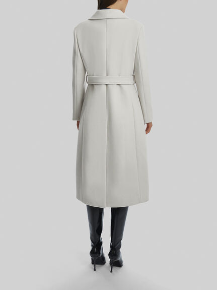 Three Buttons Belted Coat