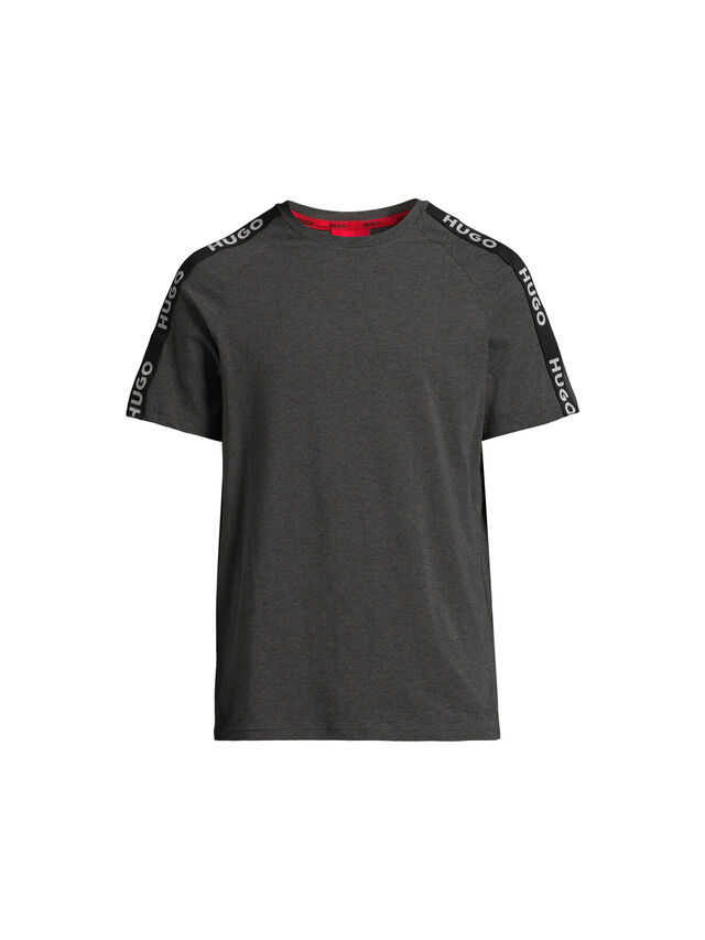 Relaxed Fit T-Shirt In Strecth Cotton With Logo Tape