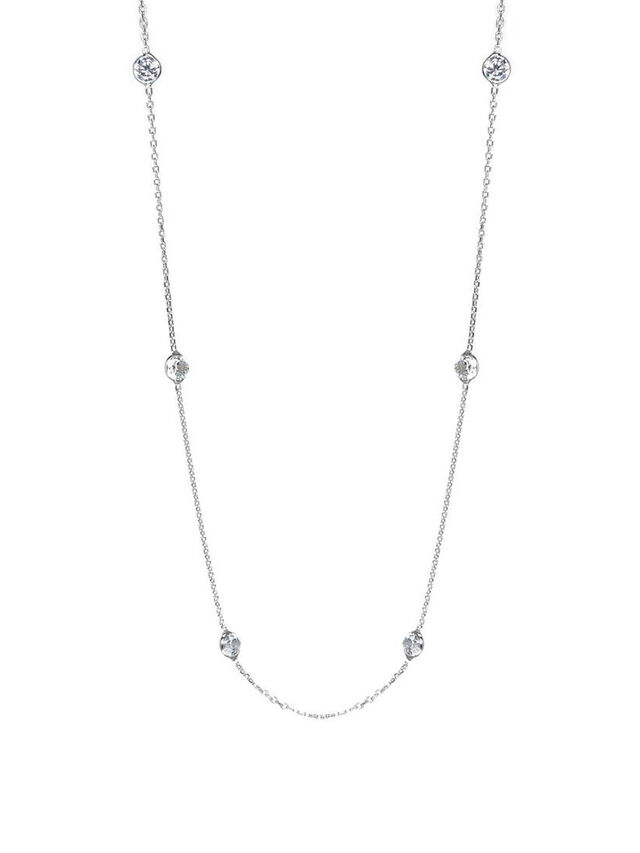 Long Chelsea Necklace Silver