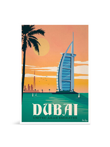 Alex Asfour Dubai Travel Poster