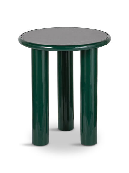 Lazio Side Table Green / Black Ceramic