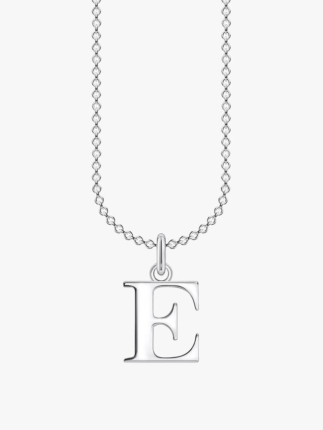 E Letters Pendant Necklace