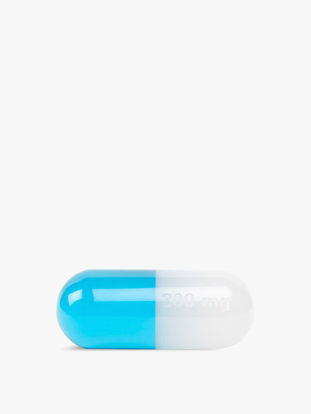 Medium Acryclic Pill Teal