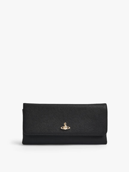 Saffiano Clutch With Flap