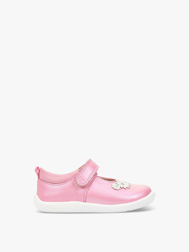 Fairy Tale Pink Metallic Leather First Shoes