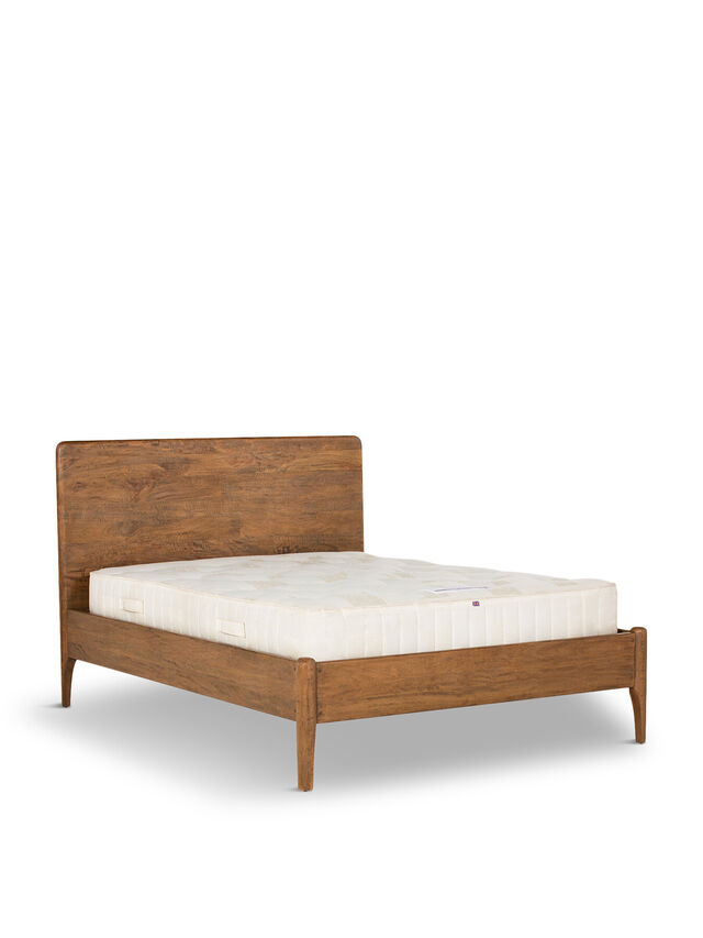 Mara Brown Mango Wood King Bed Frame