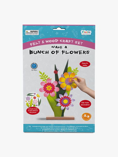 Wood & Felt Craft Kit- Make a Bunch of Flowers