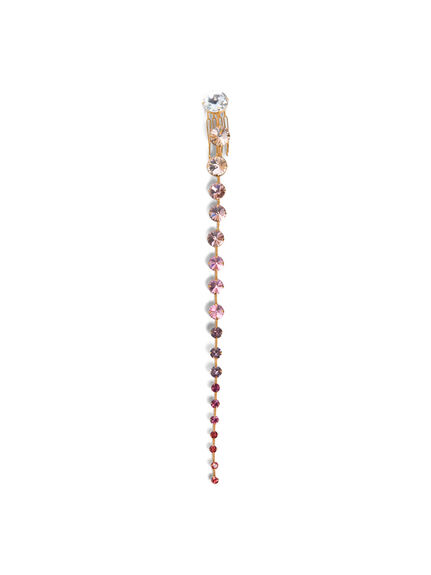 14K Gold Crystal Spine Blush Ombre Comb