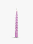 Twisted Candle Lilac - Set of 6