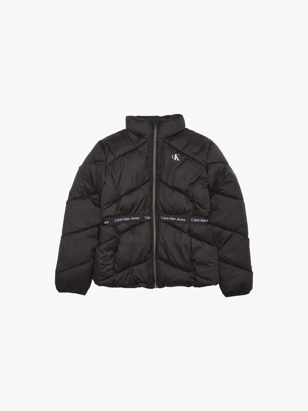 Quilted Logo Tape Jacket