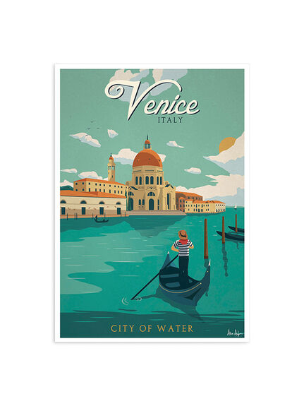 Alex Asfour Venice Travel Poster