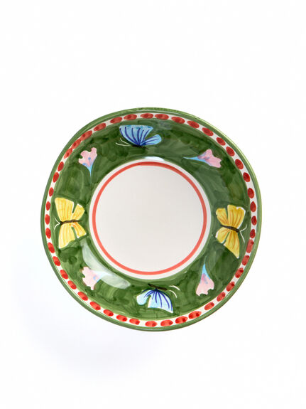 Materia Decorated Butterfly Soup Plate