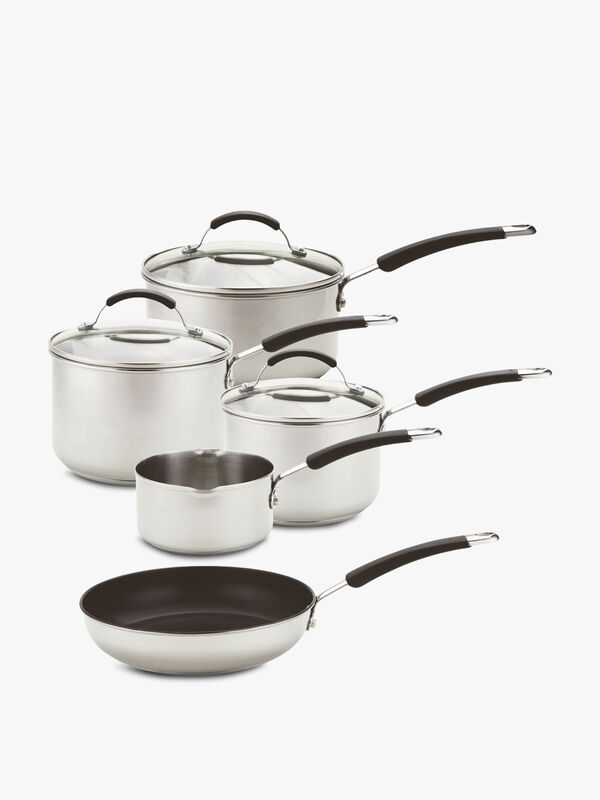 5 Piece Stainless Steel Induction Pan Set