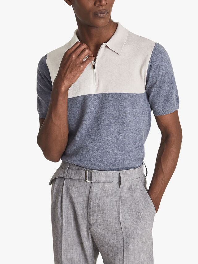 Port Wool Cotton Blend Polo Shirt