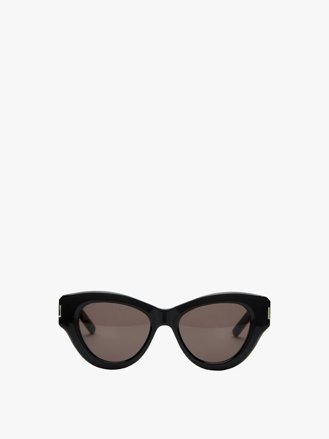 Feminine Fashion Icon Acetate Sunglasses BLACK-BLACK-BLACK