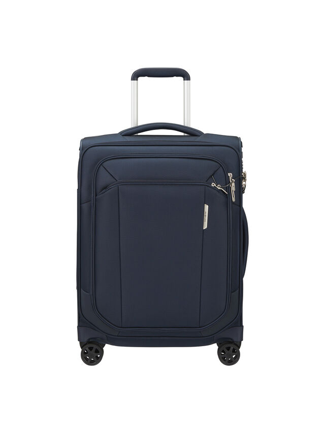 RESPARK SPINNER 4 wheel 55cm expandable navy suitcase