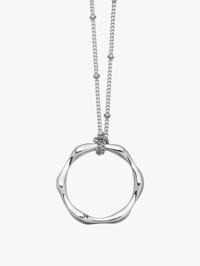 Molten Necklace On Bobble Chain