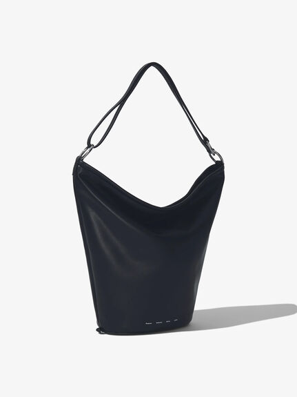 Leather Spring Bucket Bag