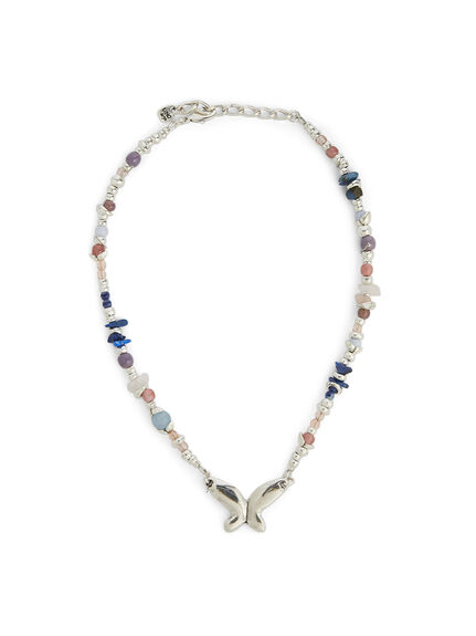 Metamorphosis beaded butterfly necklace