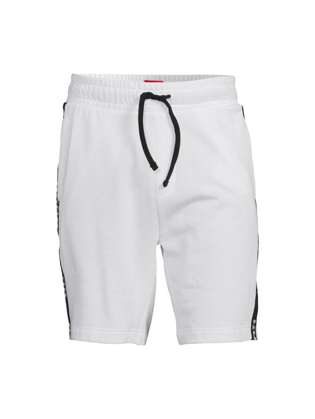 Cotton-Terry Shorts With Embroidered Logos And Drawstring Waist