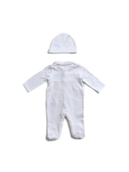 Rouched Detail Babygrow and Hat
