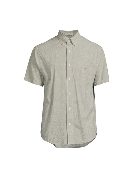 Seersucker Stripe Short Sleeve Shirt