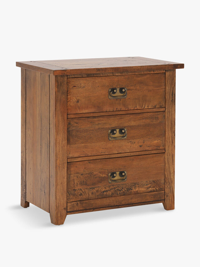 New Frontier Mango Wood 3 Drawer Chest
