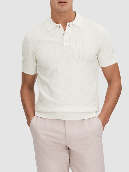 Pascoe Textured Modal Blend Polo Shirt
