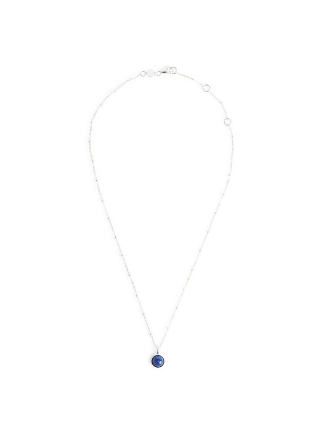 Lapis Silver Healing Necklace