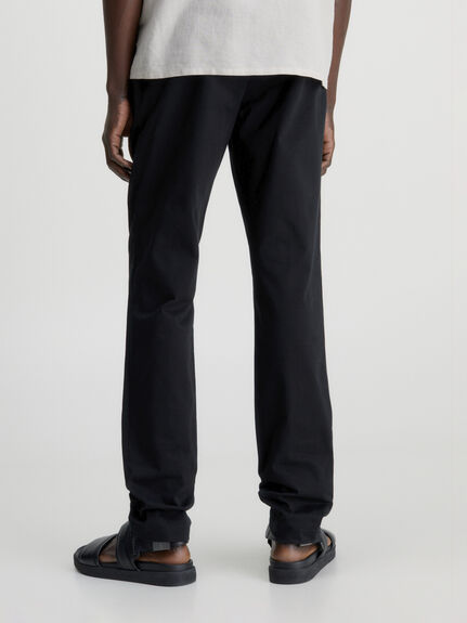 Slim Belted Chino Trousers