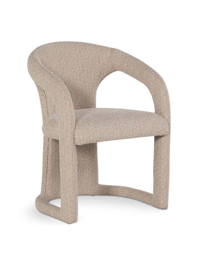 Tribeca Beige Boucle Upholstered Dining Chair