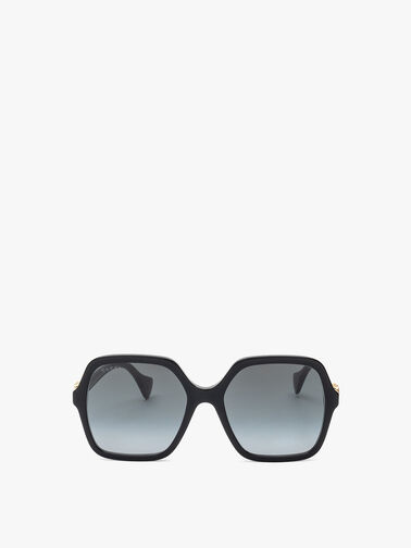 Mini Running Square Acetate GG Sunglasses
