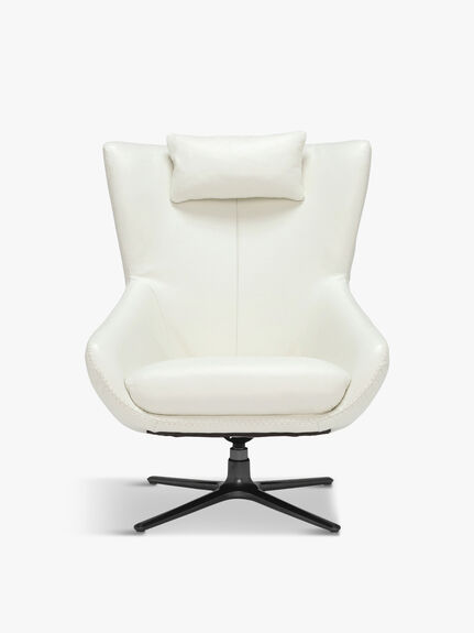 Laurino Leather Swivel Chair