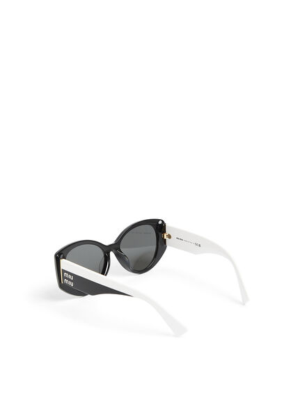 MU 03WS Oval Two Tone Acetate Sunglasses