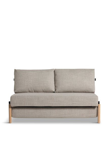 Emerick Light Grey Fabric 2 Seater Sofa Bed