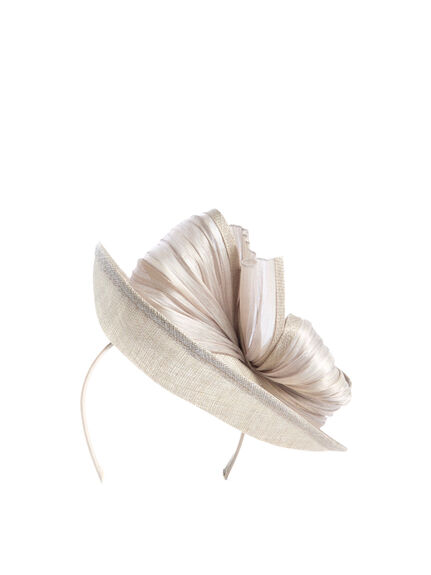 Abacca Bow on Sinamay Disc Fascinator