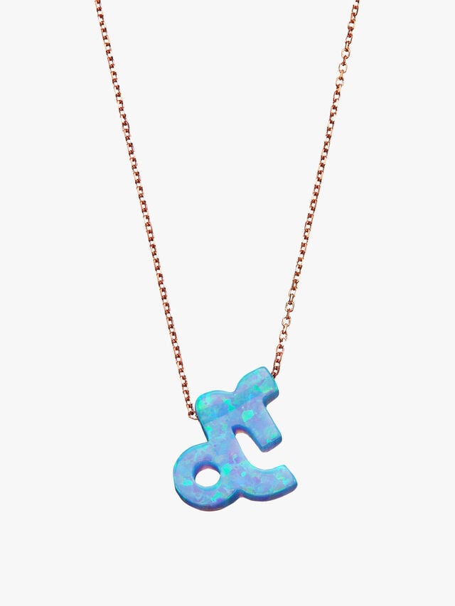Capricorn Opal Zodiac Necklace