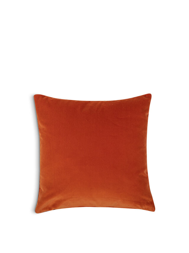 Velvet Cushion Rust 55 x 55cm