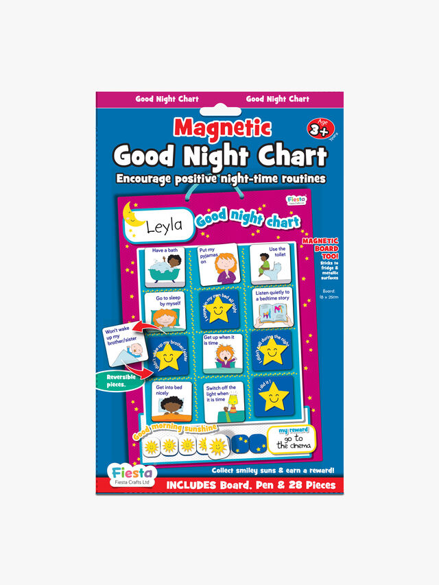 Magnetic Good Night Chart