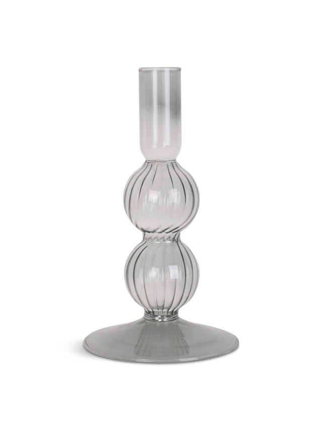 Swirl Bubble Glass Candle Holder