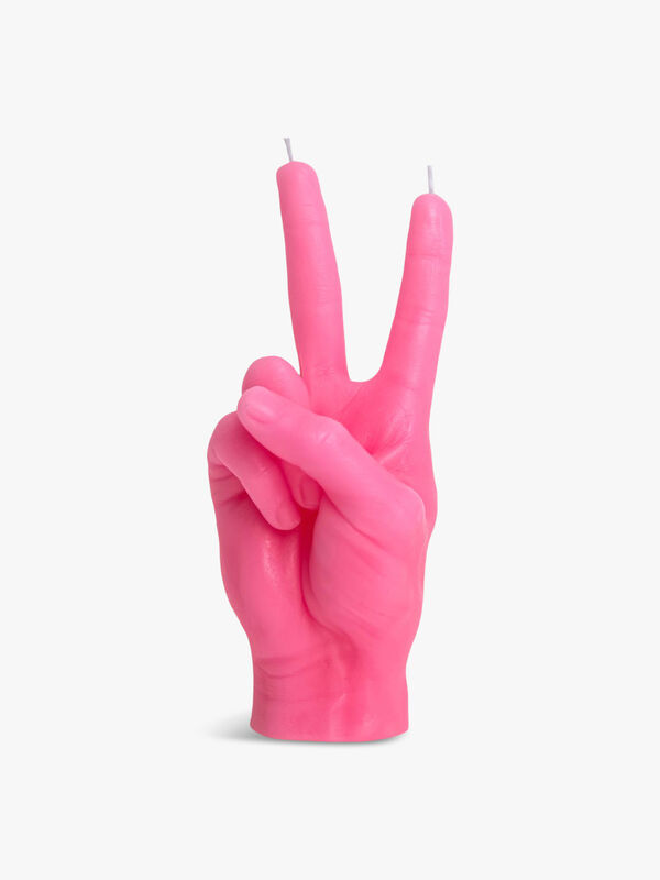 Victory Hand Candle
