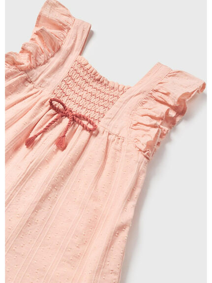 Romper with smocking detail