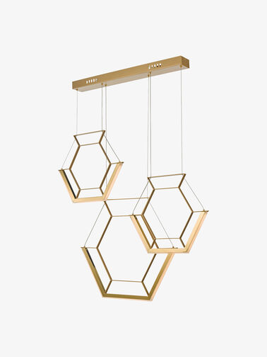 Hexagon 3 Light Pendant