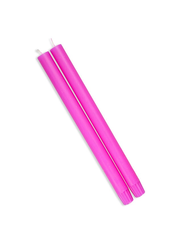 Fluoro Purple Column Candle