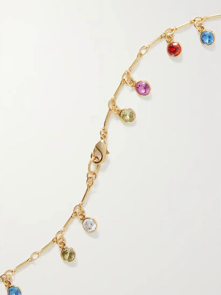 Rainbow Fringe Necklace