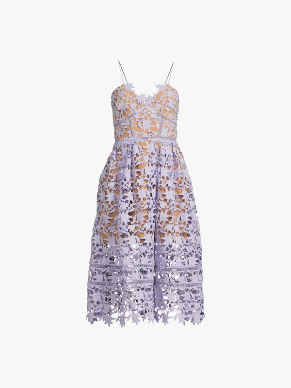 Lilac Azaelea Midi Dress