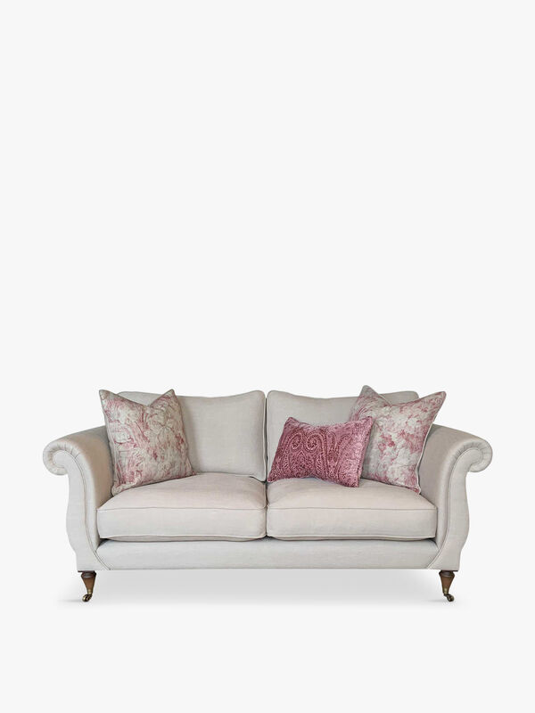 Drew Pritchard Atherton Standard Back 3 Seater Sofa without Scatter Cushions
