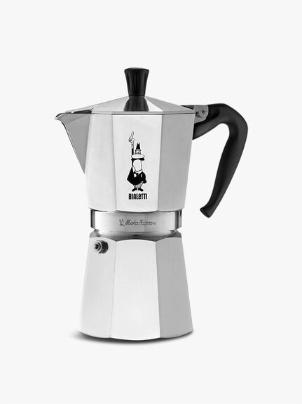 Moka Express Aluminium Stovetop Coffee Maker (9 Cup)