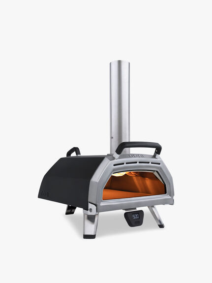 Karu 16 Multi Fuel Pizza Oven
Multiple fuel options for maximum cooking versatility 
Cook with wood or charcoal out of the box, or use gas with the Gas Burner for Ooni Karu 16 (sold separately) 
Reaches 500 °C (950 °F) in just 15 minutes  
Mounted digital thermometer displays internal ambient oven temperature (batteries included)
